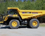 Side of New Mechanical Truck,Back of new Komatsu